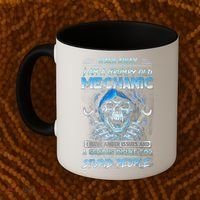 Walk Away I Am A Grumpy Old Mechanic I Have Anger Issues Coffee Mug thumb 2