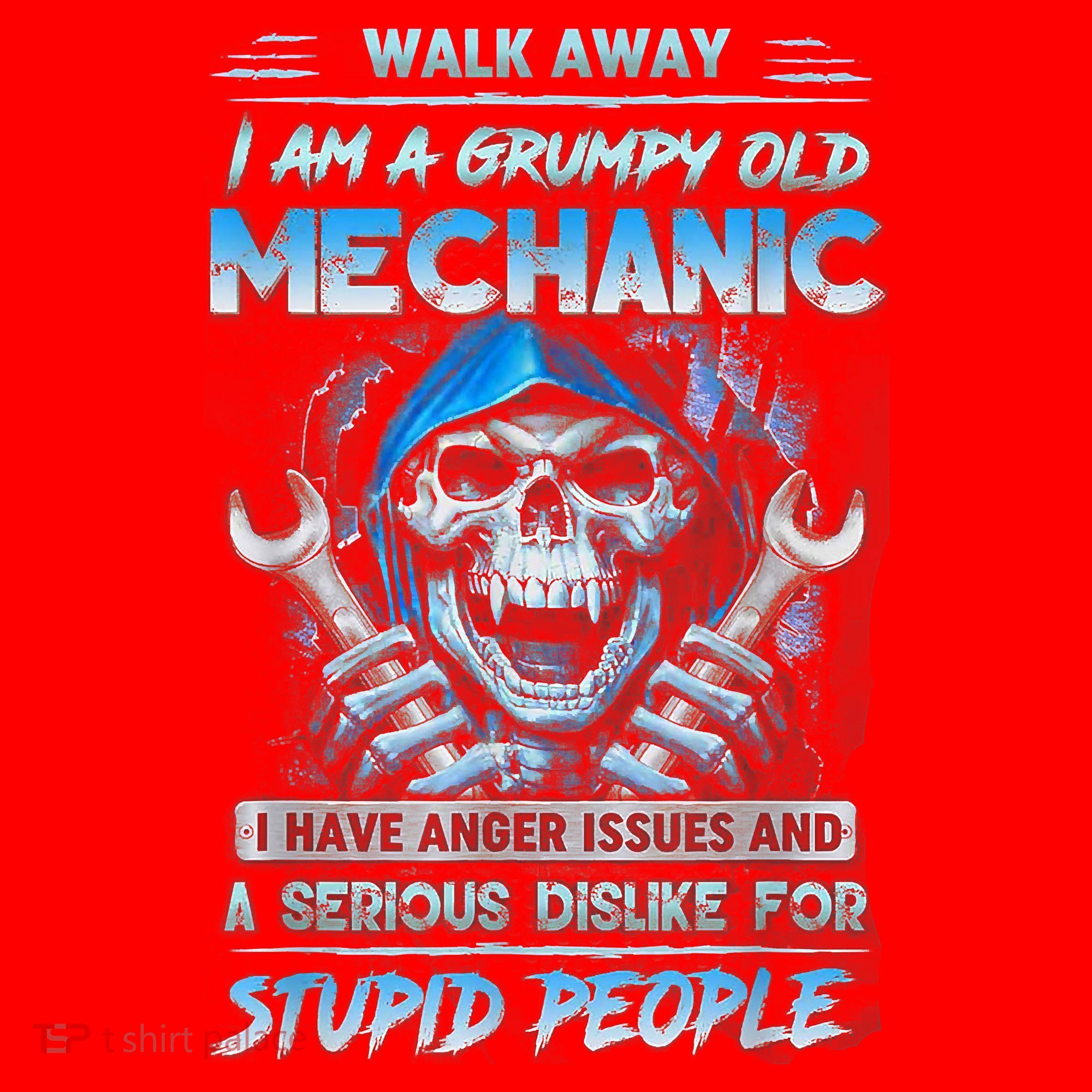 Walk Away I Am A Grumpy Old Mechanic I Have Anger Issues Santa Hat