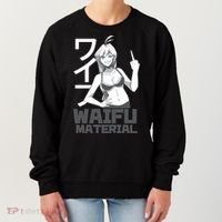 Waifu Material Anime Funny Women's Sweatshirt thumb 0