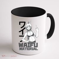 Waifu Material Anime Funny Coffee Mug thumb 1