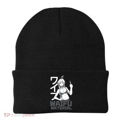 Waifu Material Anime Funny Beanie