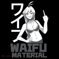 Waifu Material Anime Funny Ornament thumb 1