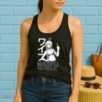 Waifu Material Anime Funny Women's Tank Top thumb 2