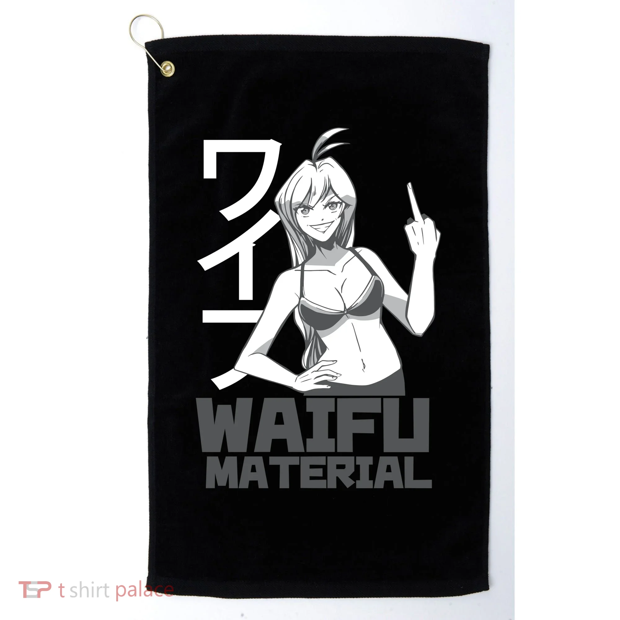 Waifu Material Anime Funny Golf Towel