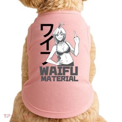 Waifu Material Anime Funny Doggie Tank
