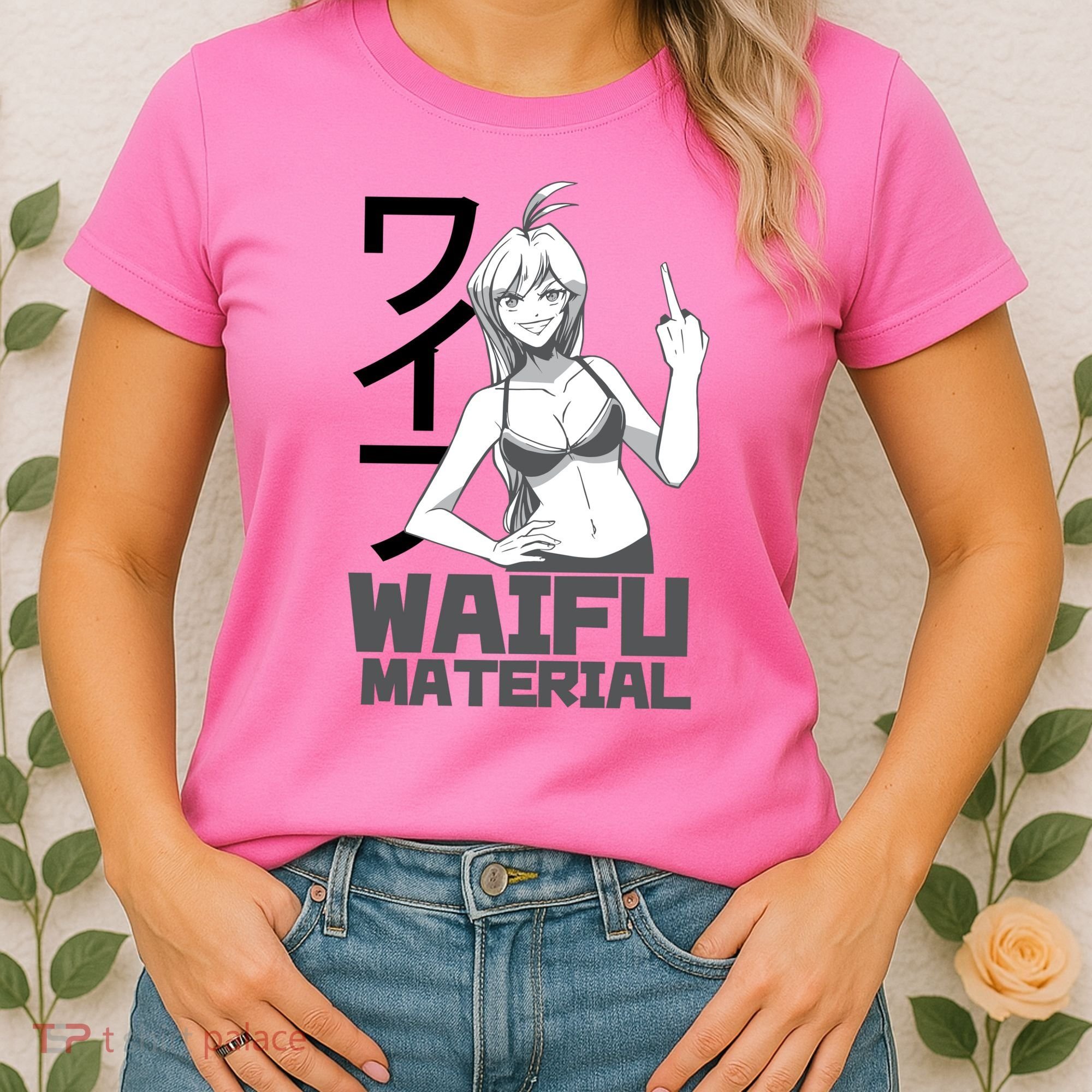 Waifu Material Anime Funny Women's T-Shirt