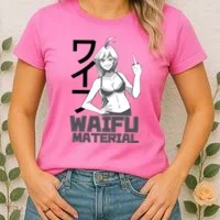 Waifu Material Anime Funny Women's T-Shirt thumb 2