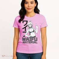 Waifu Material Anime Funny Women's T-Shirt thumb 4
