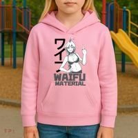 Waifu Material Anime Funny Kids Hoodie thumb 3