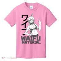 Waifu Material Anime Funny Kids T-Shirt thumb 0
