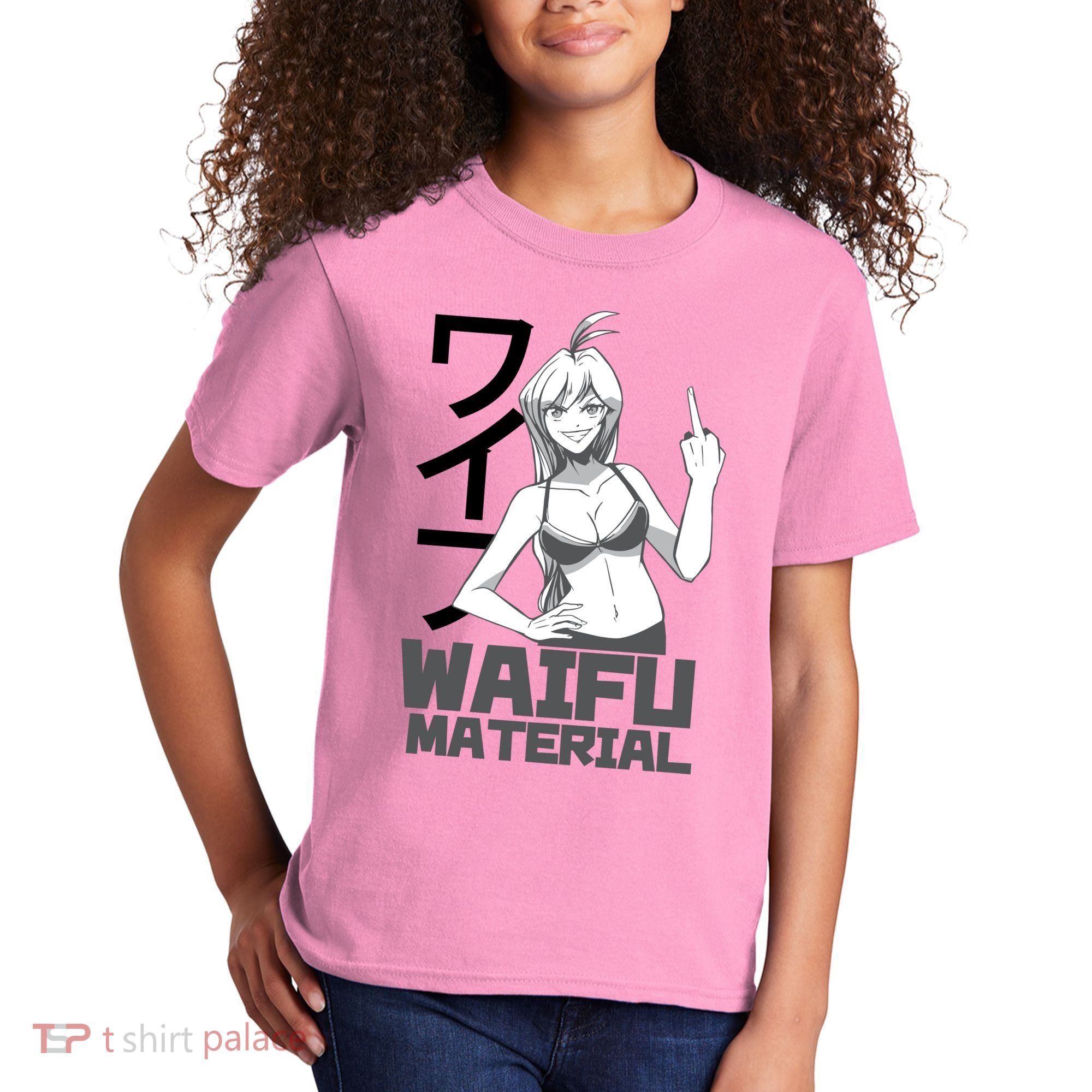 Waifu Material Anime Funny Kids T-Shirt