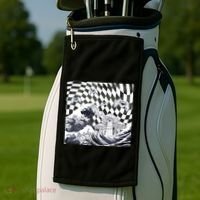 Weirdcore Aesthetic Japanese The Great Wave Off Kanagawa Gift Golf Towel thumb 2