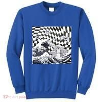 Weirdcore Aesthetic Japanese The Great Wave Off Kanagawa Gift Sweatshirt thumb 0