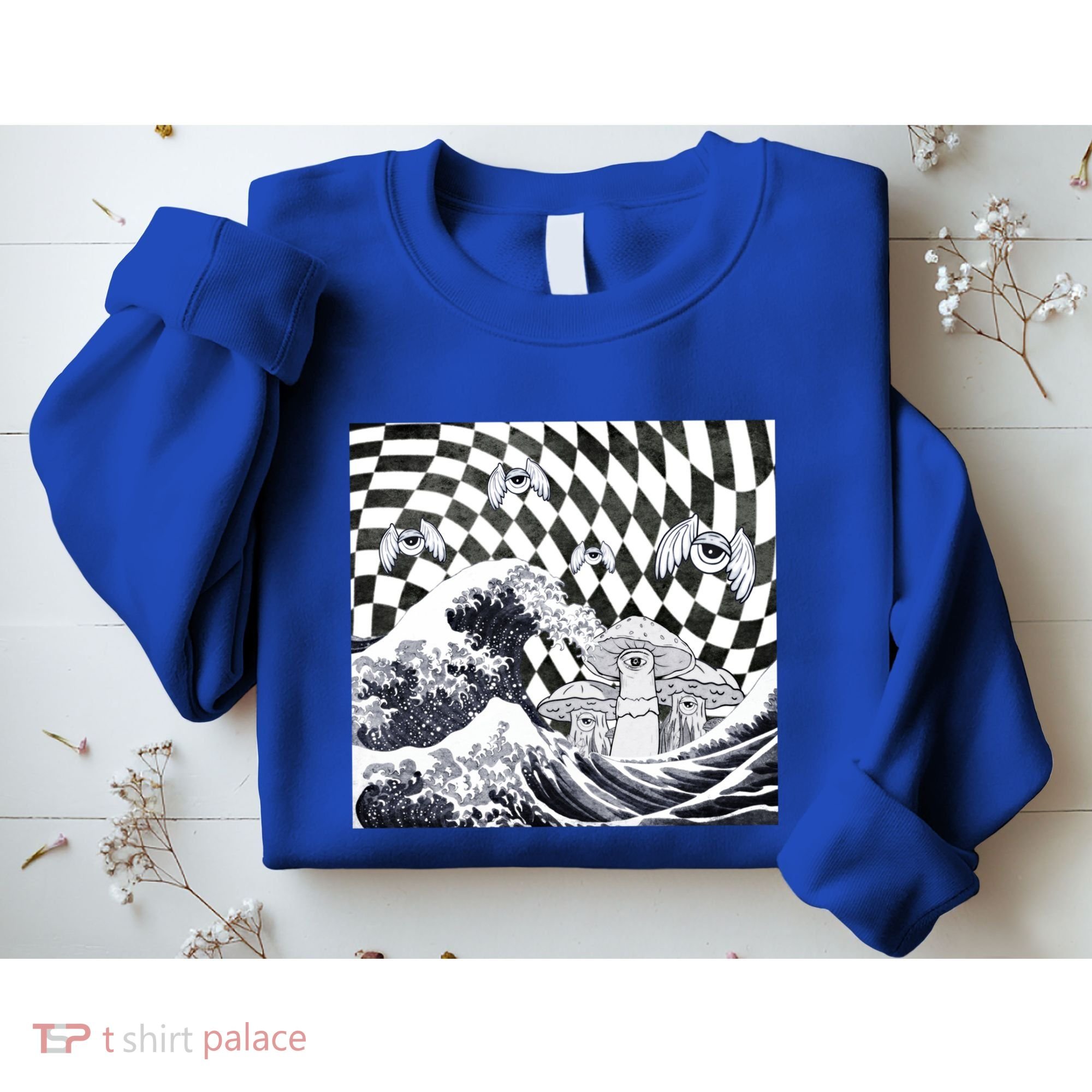 Weirdcore Aesthetic Japanese The Great Wave Off Kanagawa Gift Sweatshirt