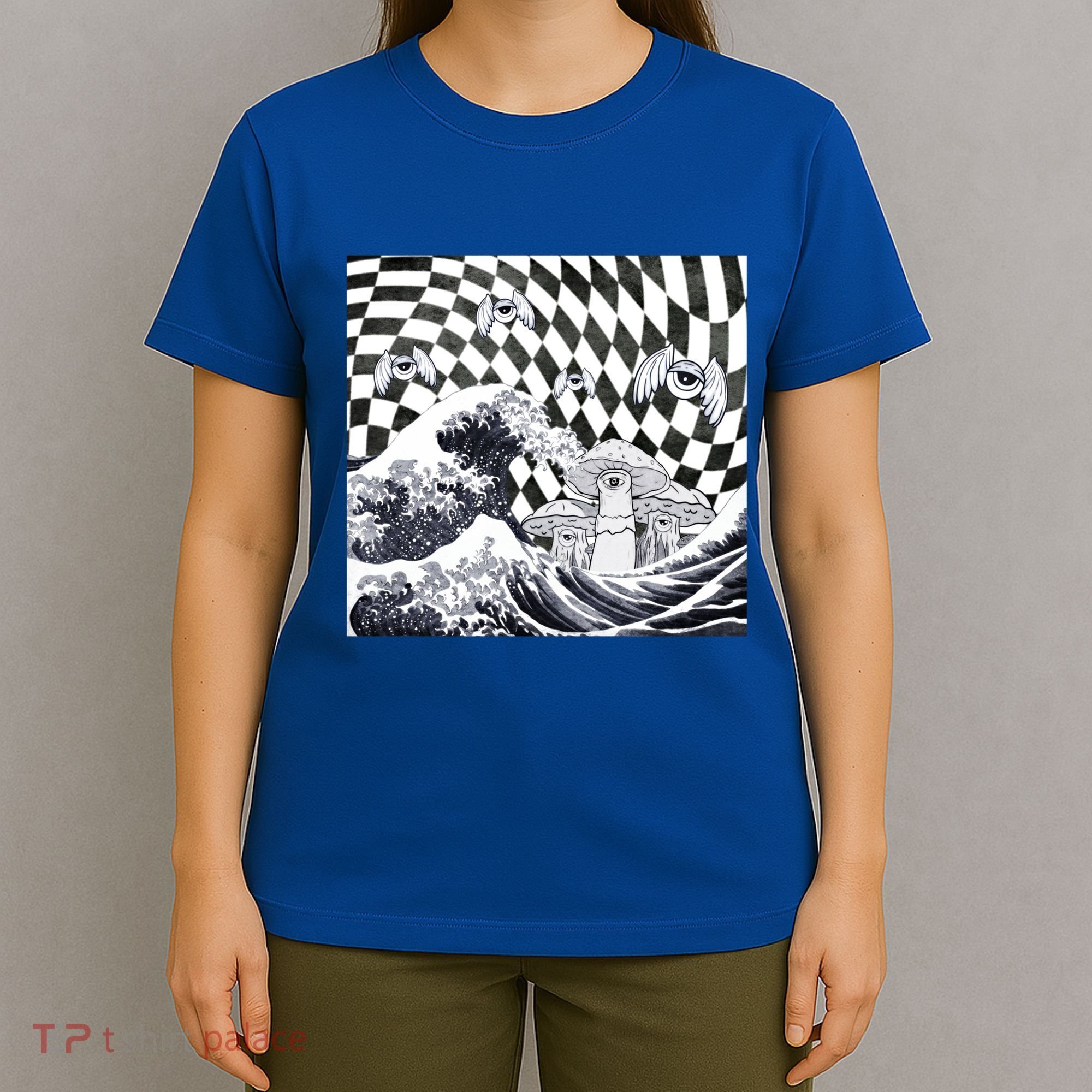 Weirdcore Aesthetic Japanese The Great Wave Off Kanagawa Gift T-Shirt