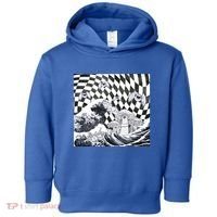 Weirdcore Aesthetic Japanese The Great Wave Off Kanagawa Gift Toddler Hoodie thumb 0