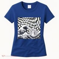 Weirdcore Aesthetic Japanese The Great Wave Off Kanagawa Gift Women's T-Shirt thumb 0