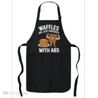 Waffles Are Just Pancakes With Abs Funny Breakfast Apron thumb 0