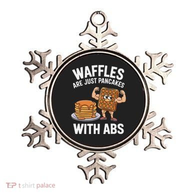 Waffles Are Just Pancakes With Abs Funny Breakfast Ornament