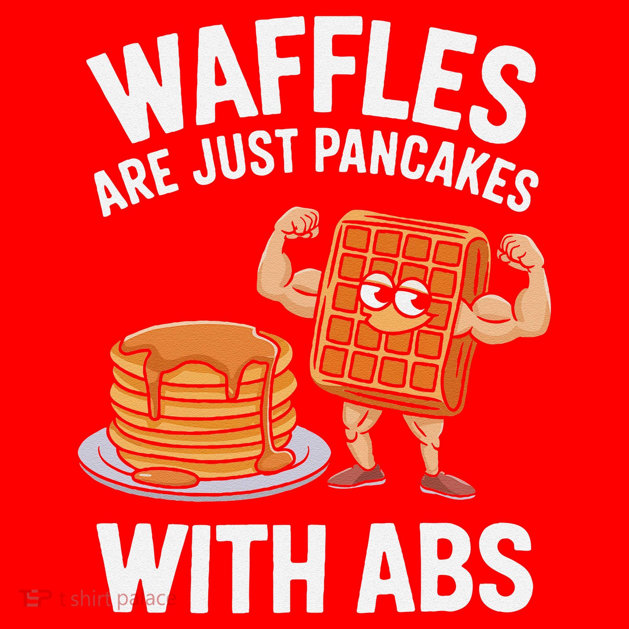 Waffles Are Just Pancakes With Abs Funny Breakfast Santa Hat