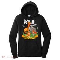 Wild About Kindergarten Funny Preschool Zoo Gift Women's Hoodie thumb 0