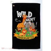 Wild About Kindergarten Funny Preschool Zoo Gift Golf Towel thumb 0