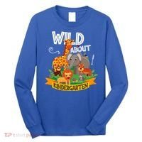Wild About Kindergarten Funny Preschool Zoo Gift Long Sleeve Shirt thumb 0