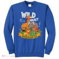 Wild About Kindergarten Funny Preschool Zoo Gift Sweatshirt thumb 0
