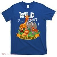 Wild About Kindergarten Funny Preschool Zoo Gift T-Shirt thumb 0