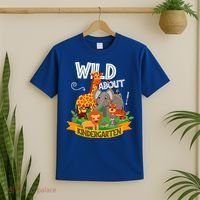 Wild About Kindergarten Funny Preschool Zoo Gift T-Shirt thumb 2