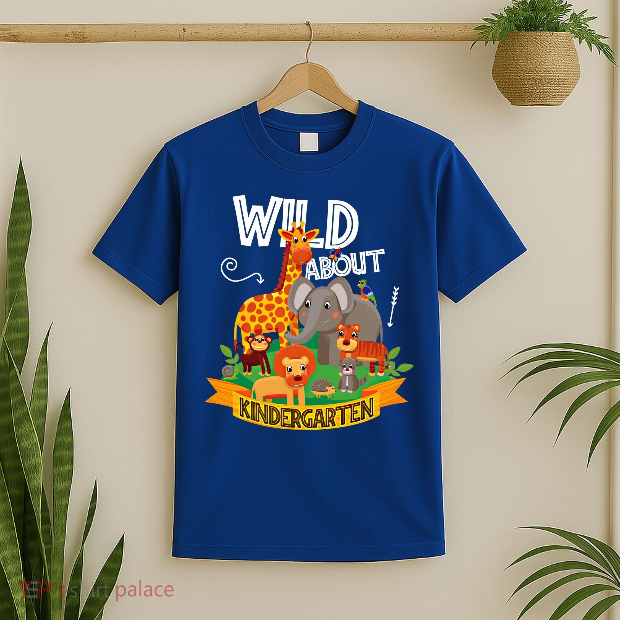 Wild About Kindergarten Funny Preschool Zoo Gift T-Shirt