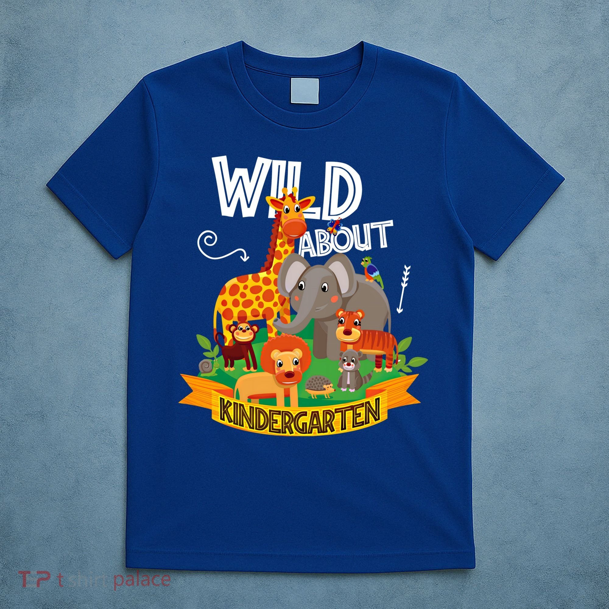 Wild About Kindergarten Funny Preschool Zoo Gift T-Shirt