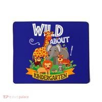Wild About Kindergarten Funny Preschool Zoo Gift Mousepad thumb 0