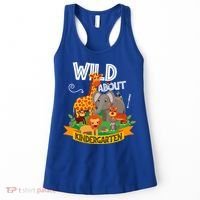 Wild About Kindergarten Funny Preschool Zoo Gift Women's Tank Top thumb 0