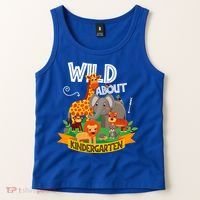 Wild About Kindergarten Funny Preschool Zoo Gift Tank Top thumb 2