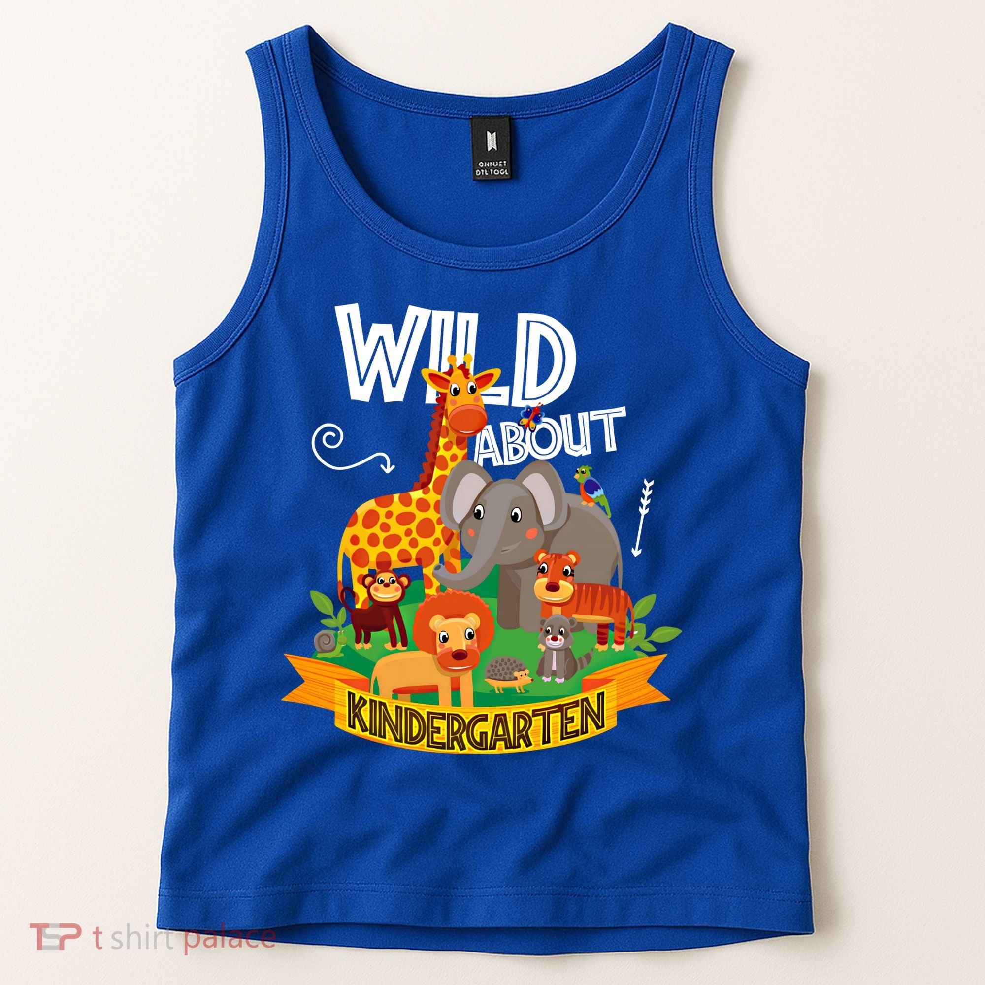 Wild About Kindergarten Funny Preschool Zoo Gift Tank Top