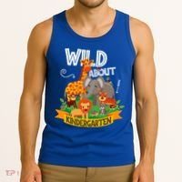 Wild About Kindergarten Funny Preschool Zoo Gift Tank Top thumb 3