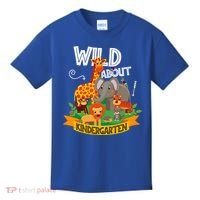 Wild About Kindergarten Funny Preschool Zoo Gift Kids T-Shirt thumb 0