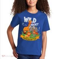 Wild About Kindergarten Funny Preschool Zoo Gift Kids T-Shirt thumb 2