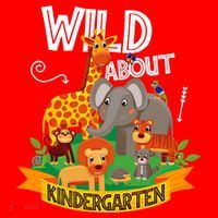 Wild About Kindergarten Funny Preschool Zoo Gift Santa Hat thumb 1