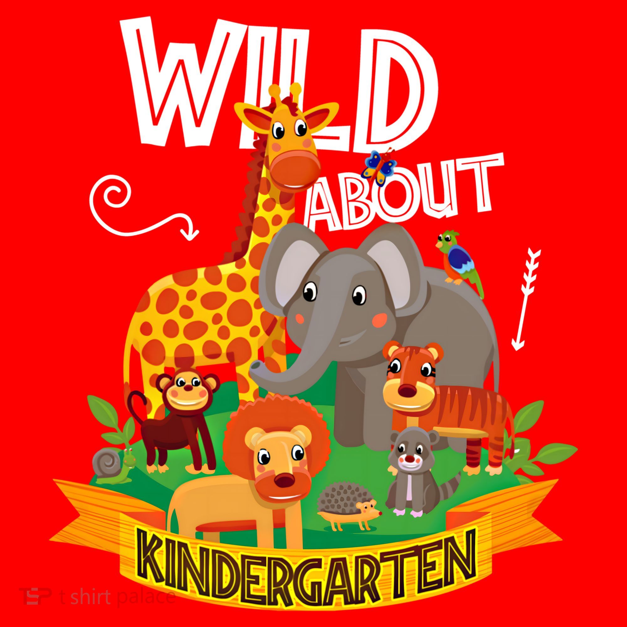 Wild About Kindergarten Funny Preschool Zoo Gift Santa Hat