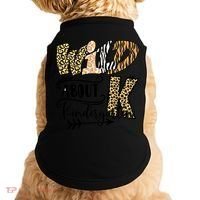 Wild About Kindergarten Leopard Print School Teacher Gift Doggie Tank thumb 0