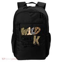 Wild About Kindergarten Leopard Print School Teacher Gift Backpack thumb 0