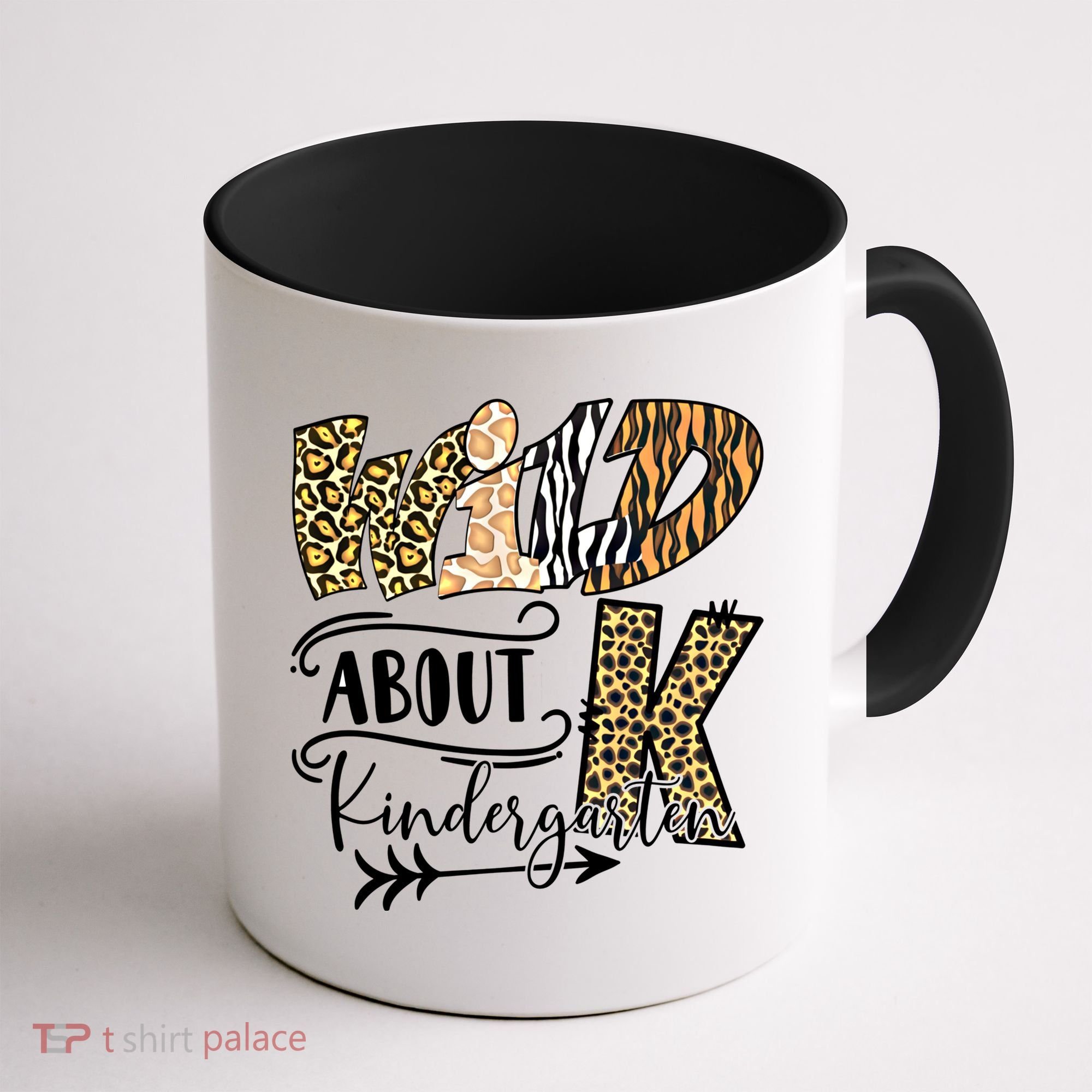 Wild About Kindergarten Leopard Print School Teacher Gift Coffee Mug