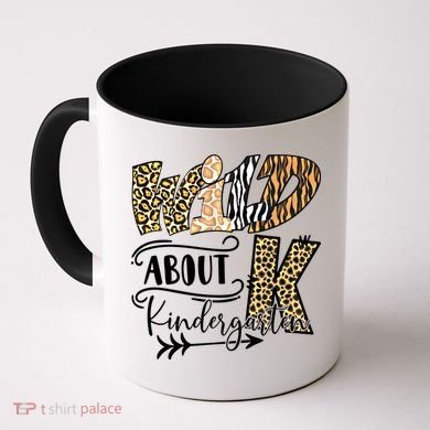 Wild About Kindergarten Leopard Print School Teacher Gift Coffee Mug