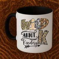 Wild About Kindergarten Leopard Print School Teacher Gift Coffee Mug thumb 2