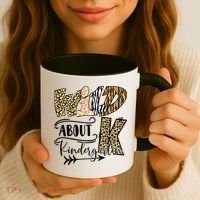 Wild About Kindergarten Leopard Print School Teacher Gift Coffee Mug thumb 3