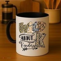 Wild About Kindergarten Leopard Print School Teacher Gift Coffee Mug thumb 4