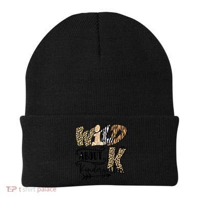 Wild About Kindergarten Leopard Print School Teacher Gift Beanie