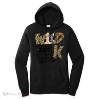 Wild About Kindergarten Leopard Print School Teacher Gift Women's Hoodie thumb 0